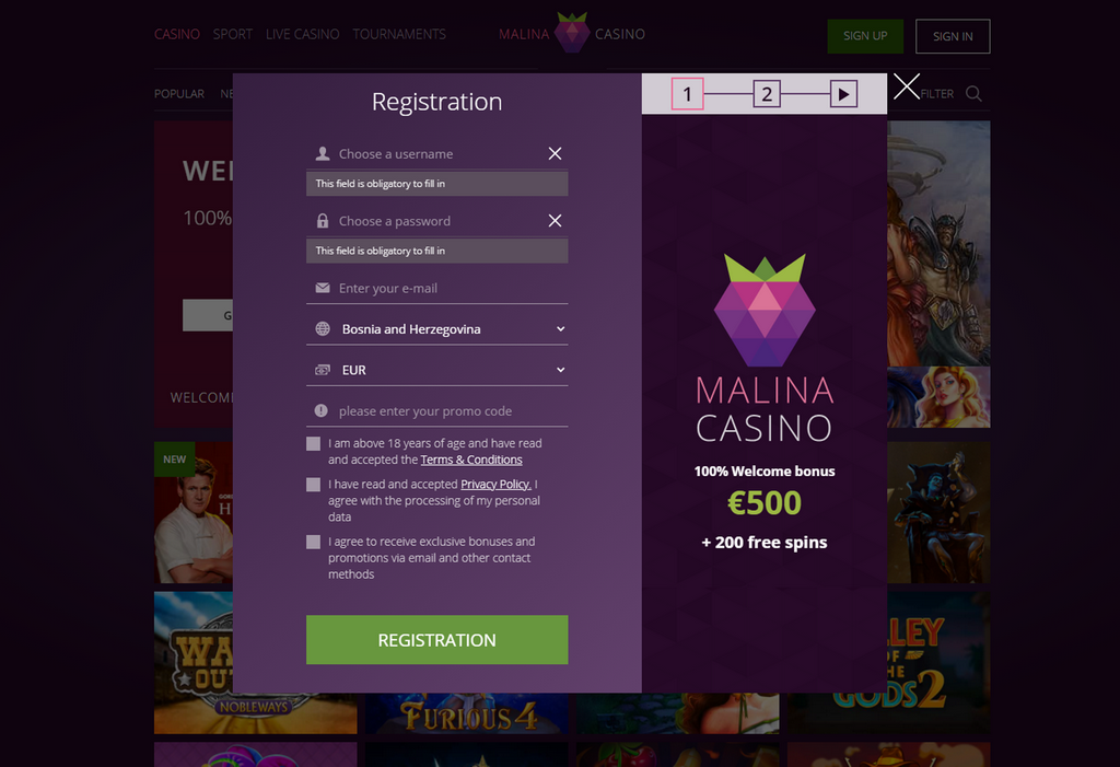 Avis sur Malina Casino (2026) - Bonus de bienvenue exclusif